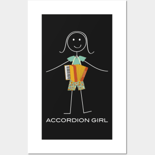 Funny Womens Accordion design Posters and Art